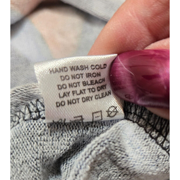 Erin London Woman's Casual Clear Shiny Tunic Top Round Neck Long Sleeve Size L - Picture 8 of 8